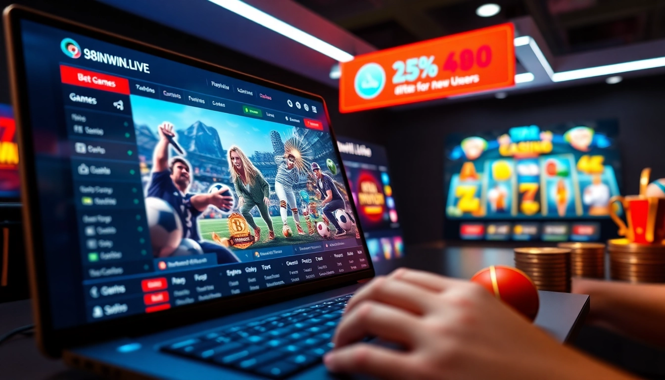 Engaging online betting interface featuring games from 98winwin.live, showcasing a vibrant and professional design.