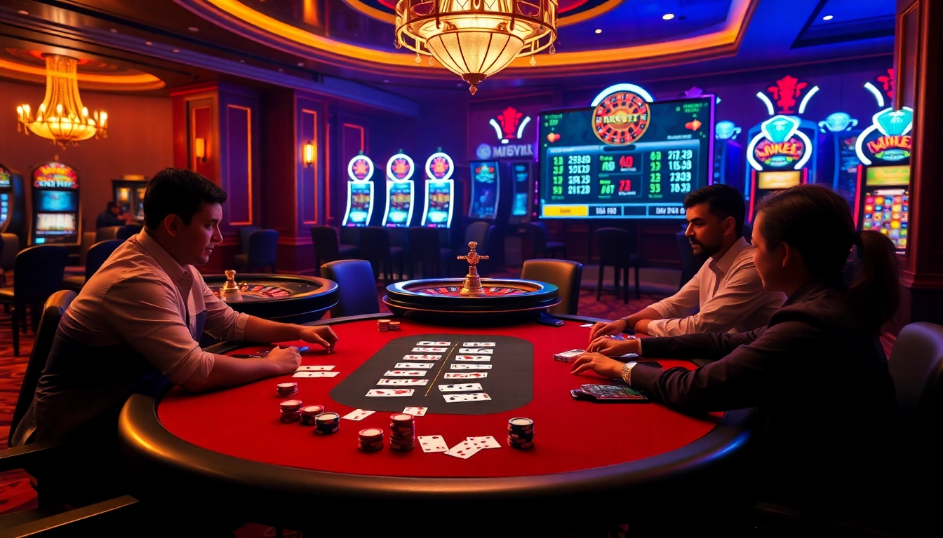 Experience high-stakes excitement at mb66.nyc with dynamic poker action and vibrant casino elements.