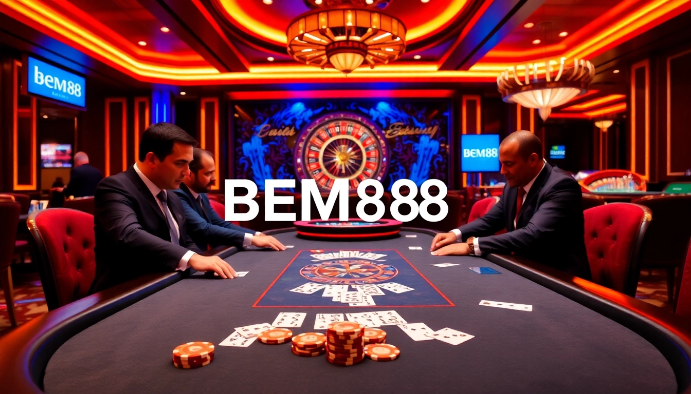 BEM88 offers an immersive poker experience with strategic gameplay and vibrant casino ambiance.