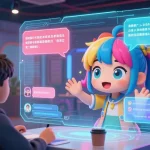 Engaging AI chat hentai experience with vibrant anime character interaction.