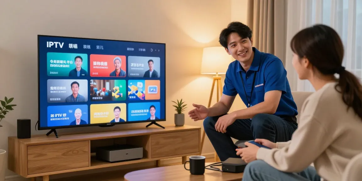 Professional IPTV Services setup in a local home by a trusted provider.